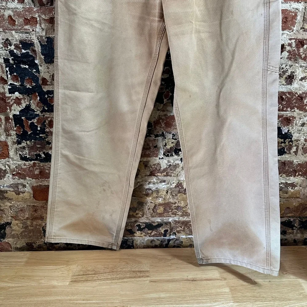 Carhartt B11 BRN Brown Washed Duck Canvas Carpenter Workwear Pants Mens 32x30